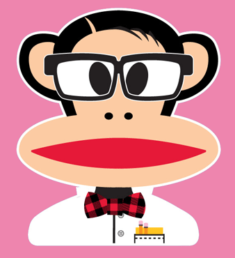Paul Frank’s “Nerd Julius” (Pink)